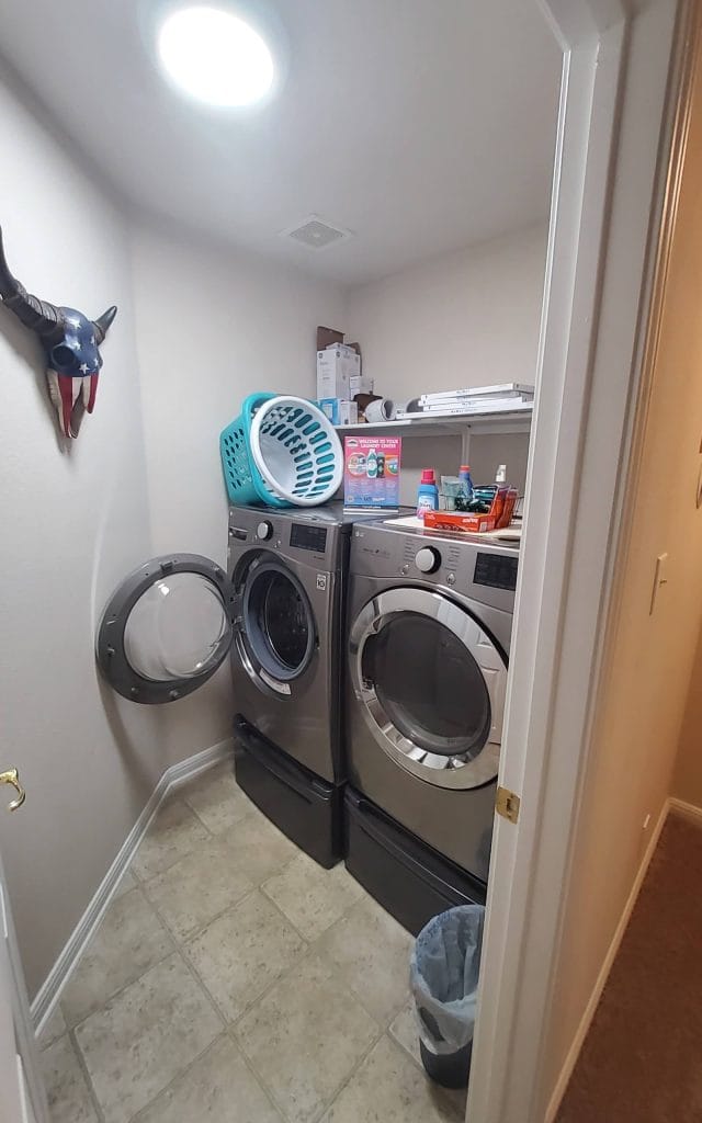 Well-equipped laundry area with modern appliances, ample storage, and a tidy design for effortless upkeep | Dream TDY