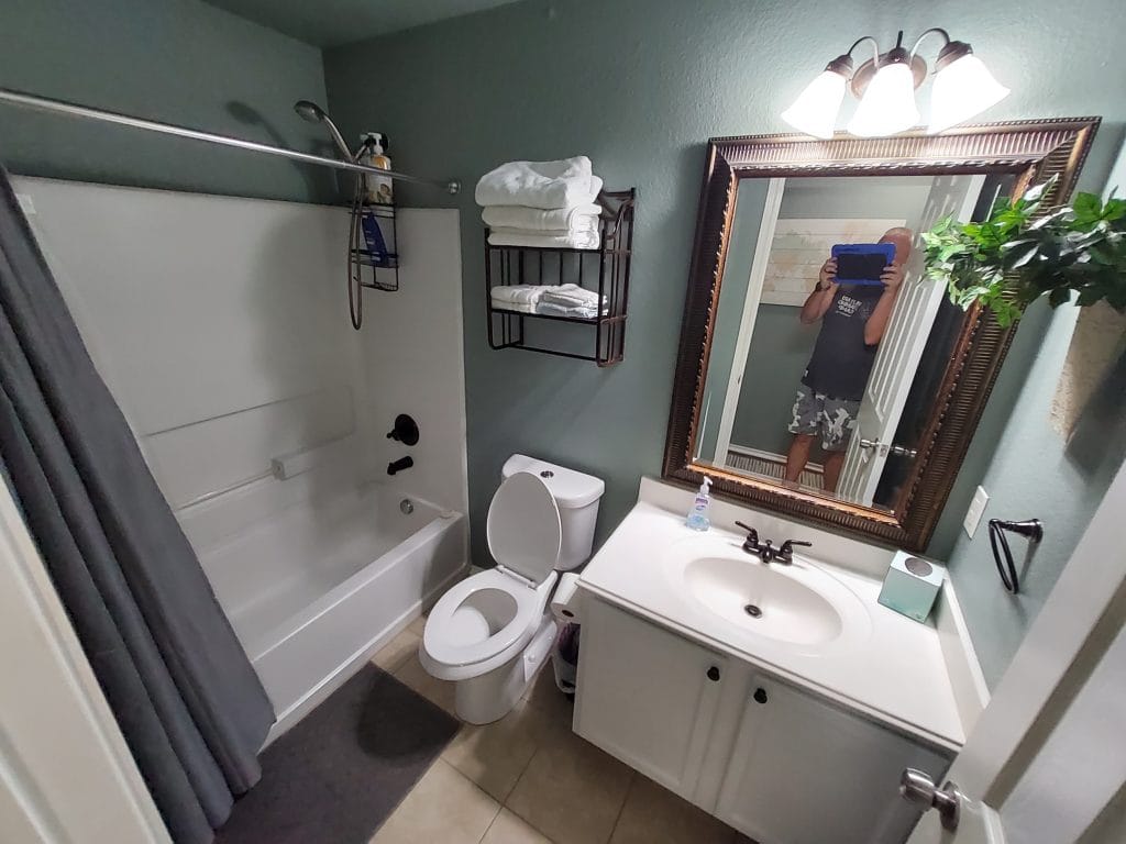 Modern bathroom featuring a spacious layout, clean design, and essential amenities for convenience | Dream TDY