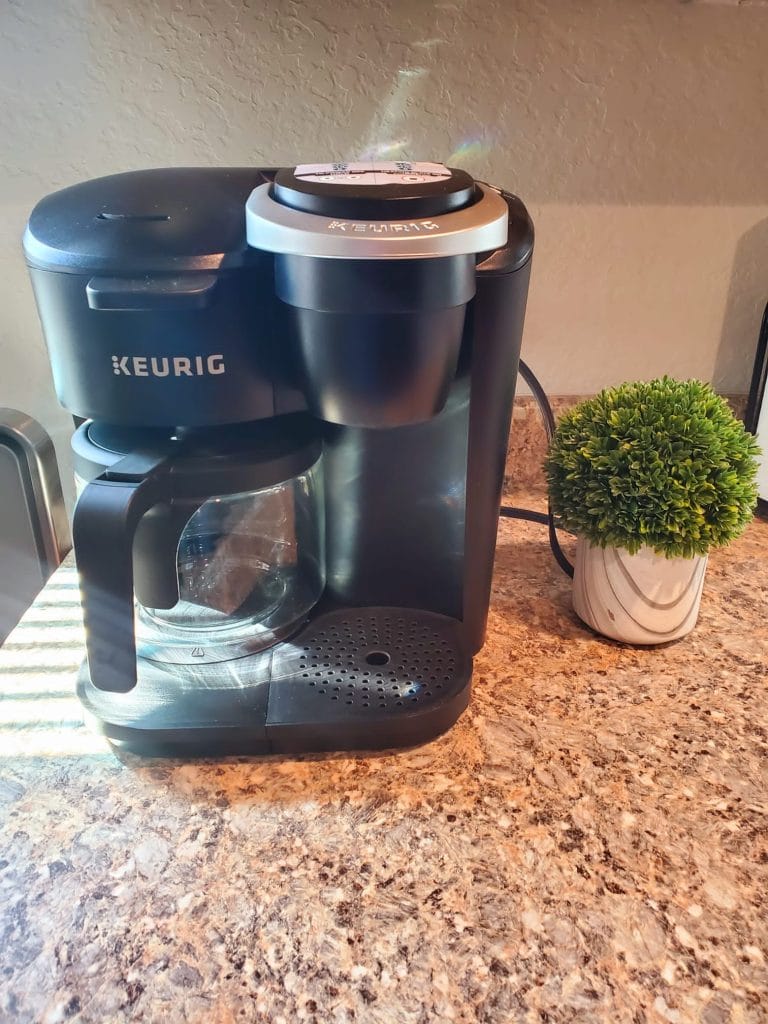 Sleek Keurig coffee maker on a stylish countertop, perfect for your morning brew | Dream TDY