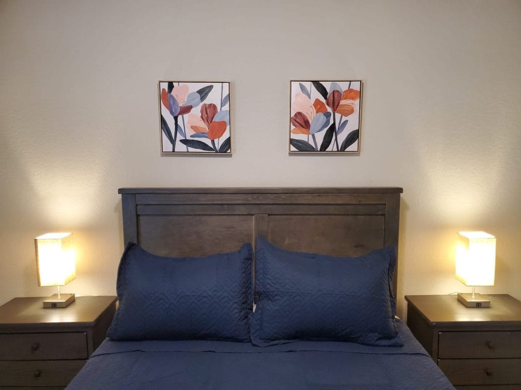 Cozy bedroom featuring modern decor, plush bedding, and soft lighting—ideal for relaxation after a long day | Dream TDY